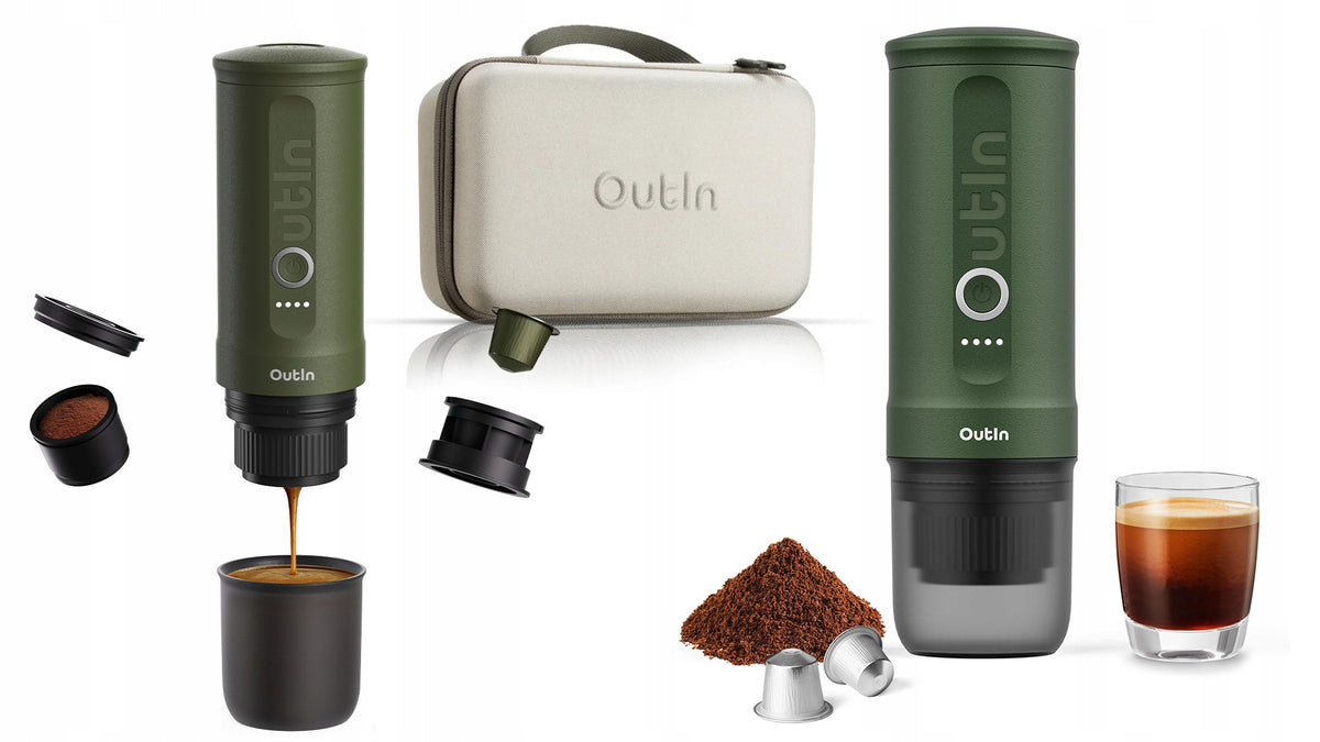 PRESSURE ground coffee maker capsules 20 bar Outin Nano in case Manufacturer code A000011