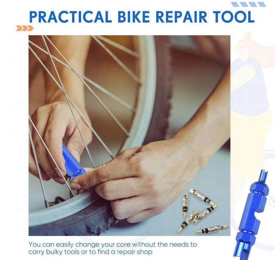 PRESTA FV SCHRADER AV valve wrench for tires + 10x Presta adapter Packaging status original