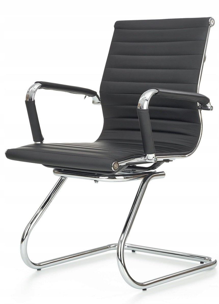 PRESTIGE SKID skid chair black washable office chair elegant