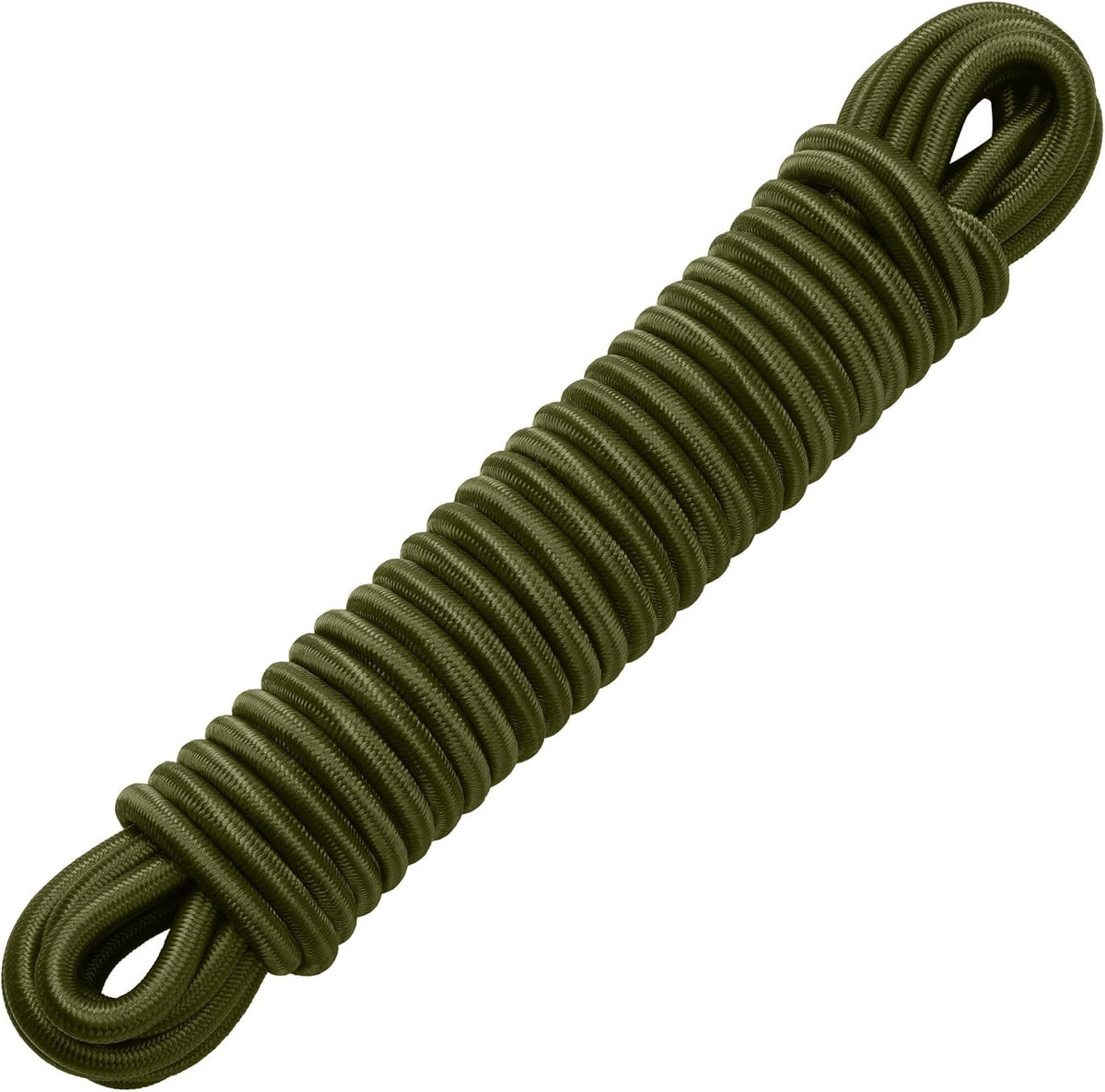 PRETEX cable 8 mm x 10 m - bungee rubber with latex core - OLIVE