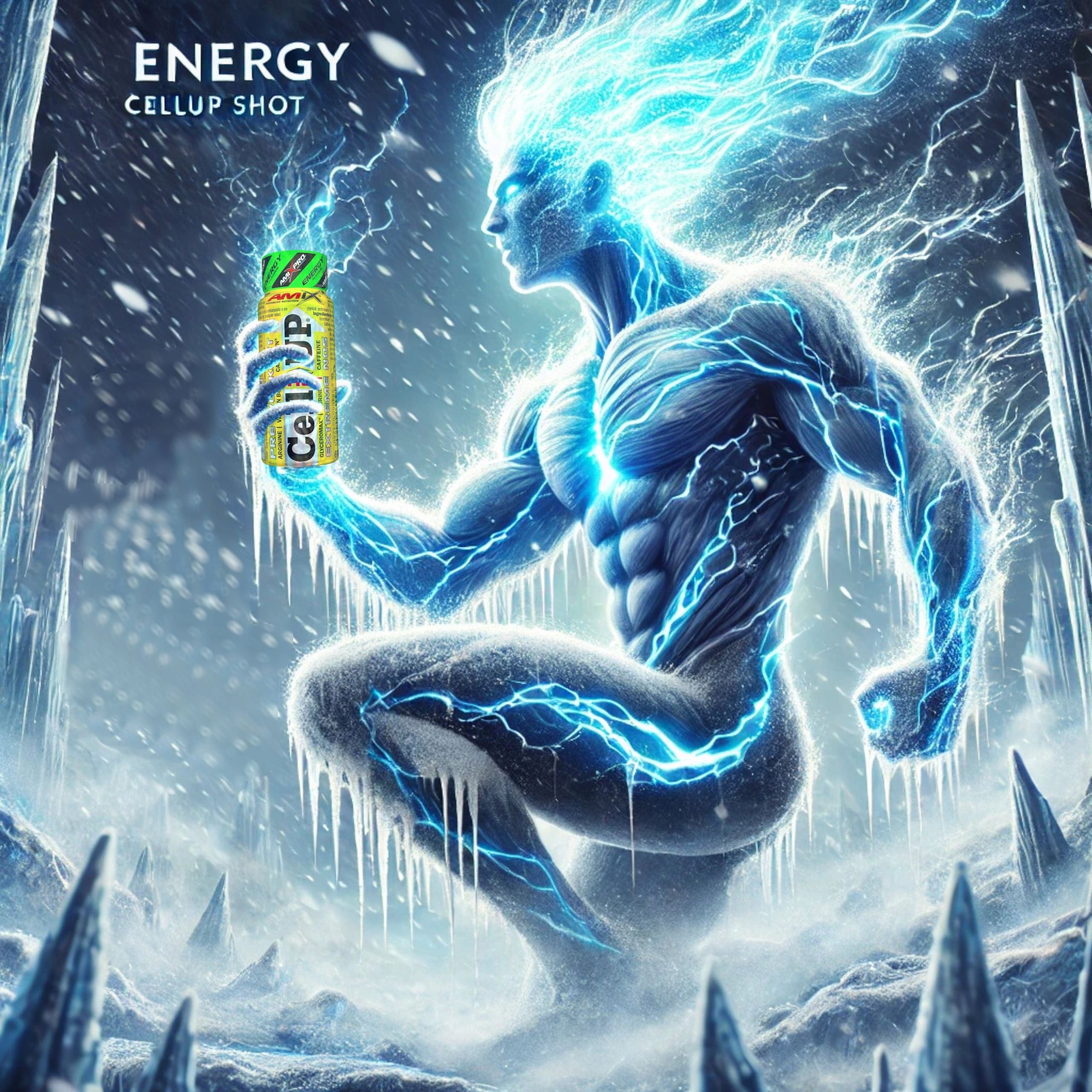 PREWORKOUT Shot Taurine Arginine Beta Alanine Vitamin C Energy 3 x 60ml Packaging status original