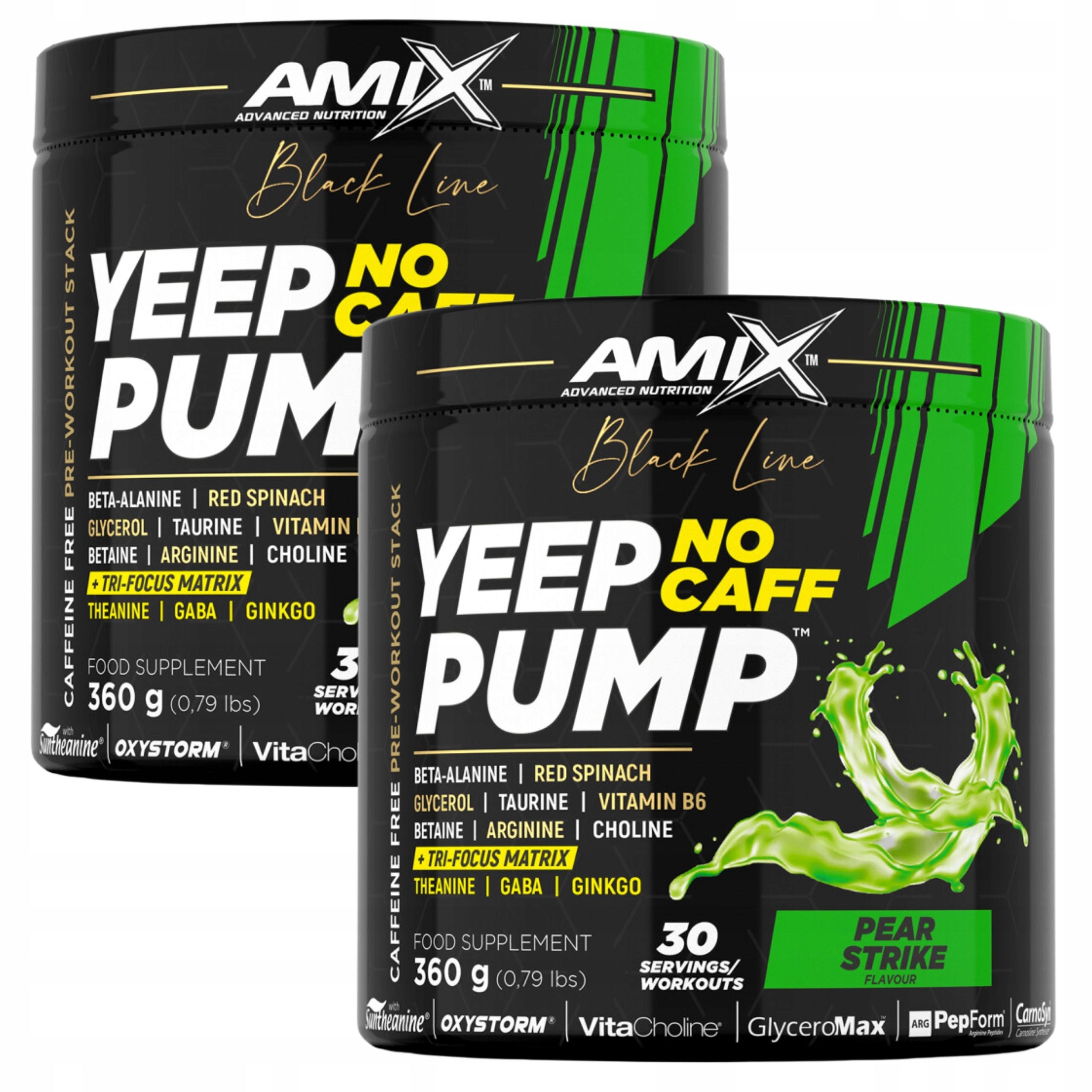 PREWORKOUT WITHOUT CAFFEINE on pump focus endurance Pre-workout x2
