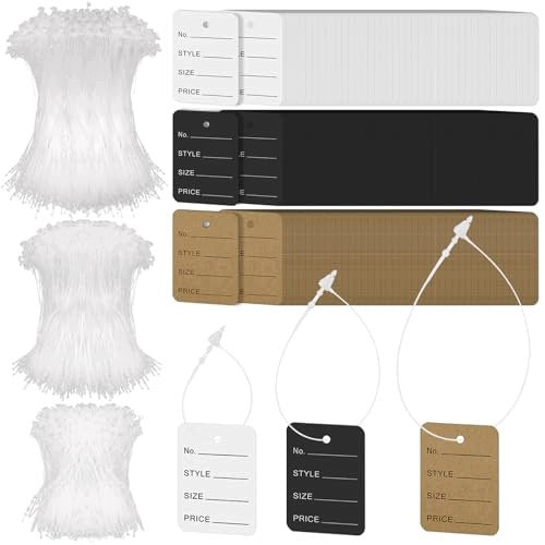 PRICE LABEL PENDANTS PLASTIC SNAP CLOSURE SET 2100 Brand no brand