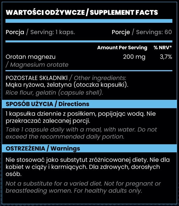 PRIM4L Magnesium orotate 200 mg 60 pcs vegan Packaging status original