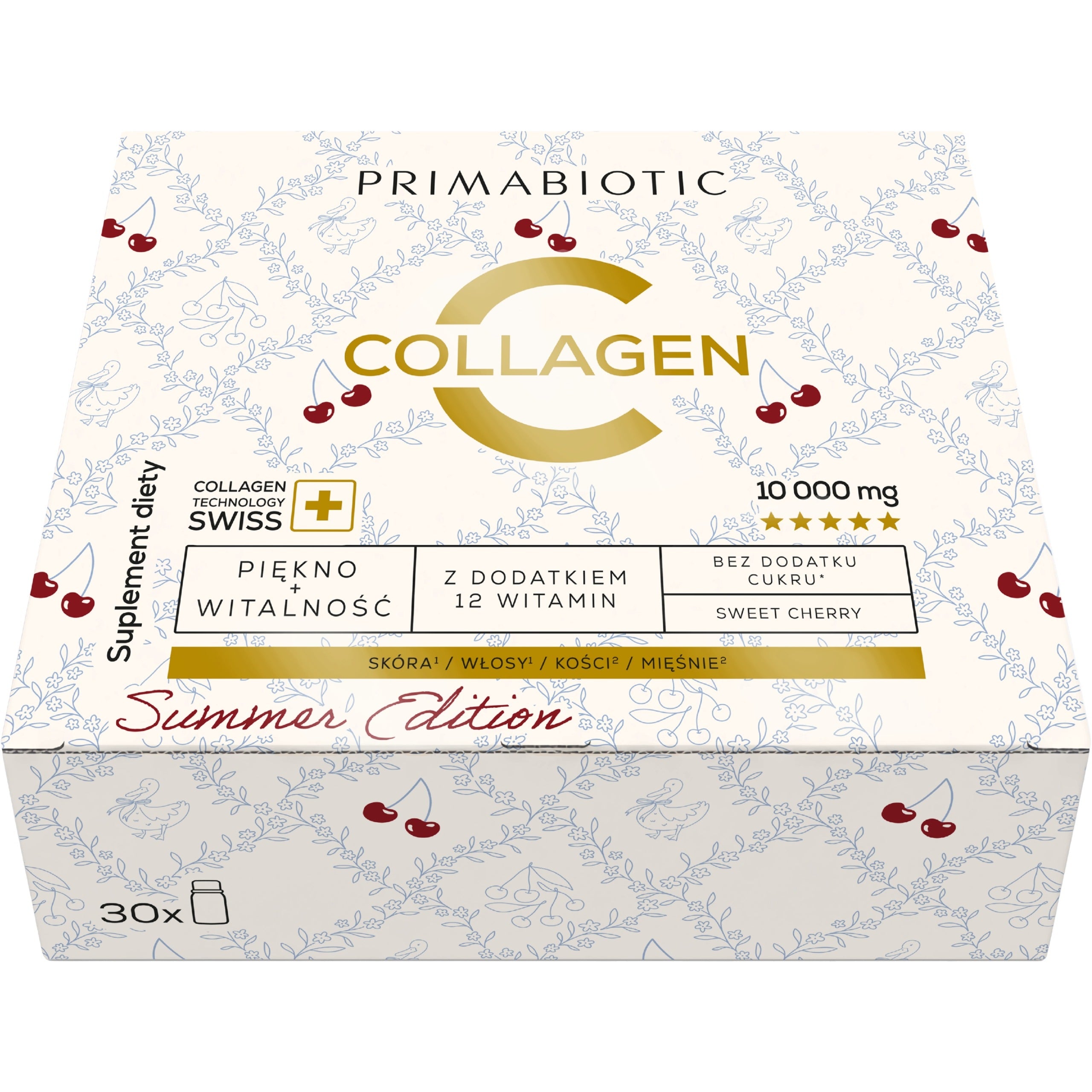 PRIMABIOTIC Collagen collagen CHERRY Summer Edition 30 ml × 30 pcs cherry