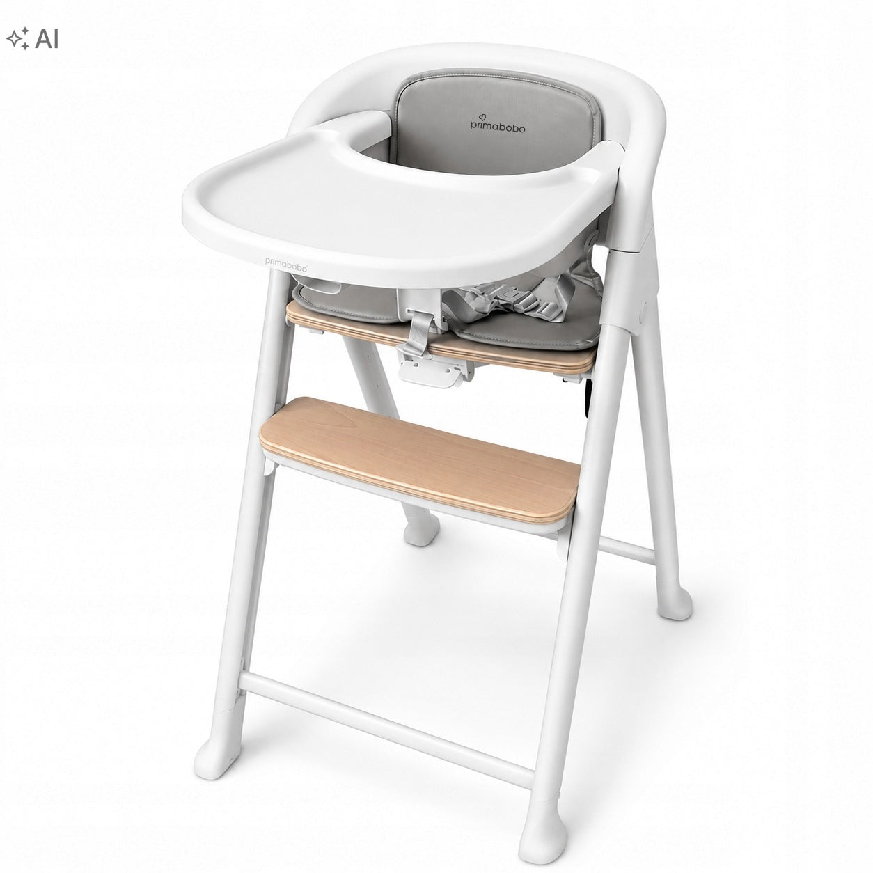 PRIMABOBO 4in1 BELI Multifunction Highchair for Feeding + Couch Grey