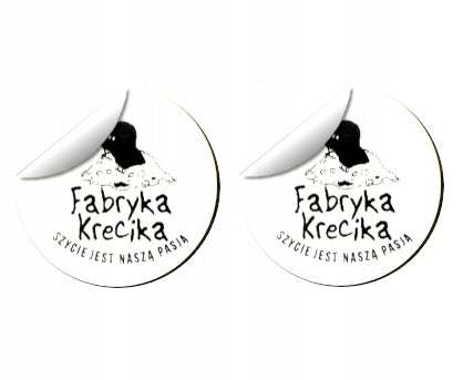PRINT Labels circle fi25 stickers with logo 1000pcs
