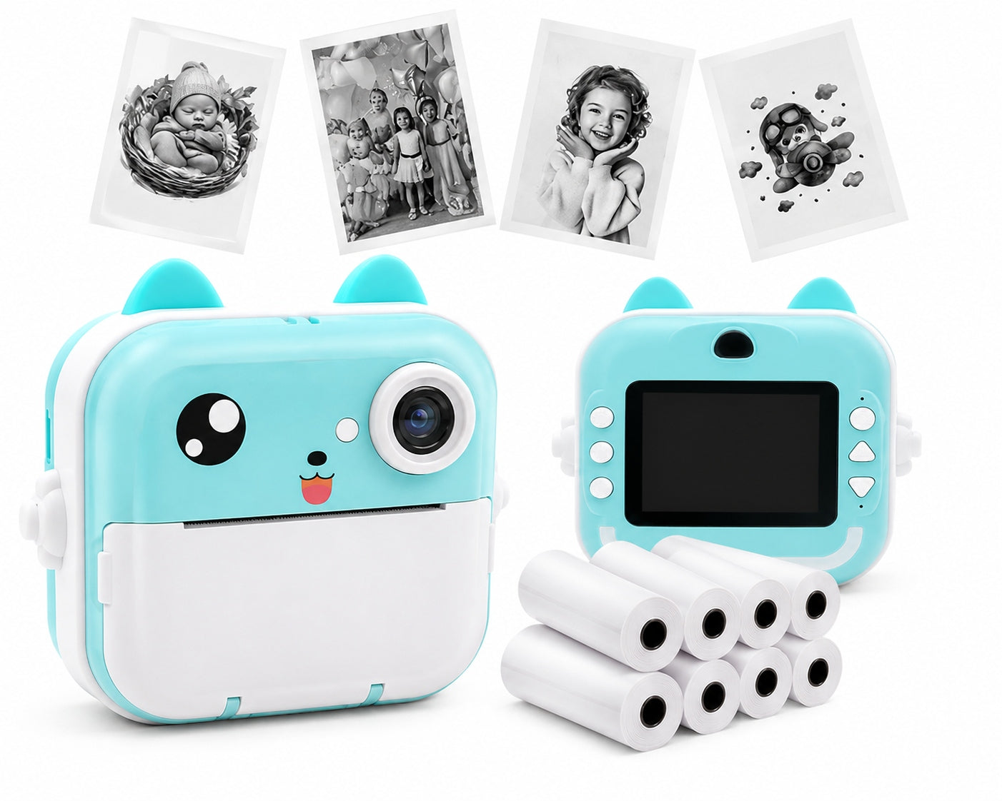 PRINTER INSTANT CAMERA + 5 ROLLS FREEBIE