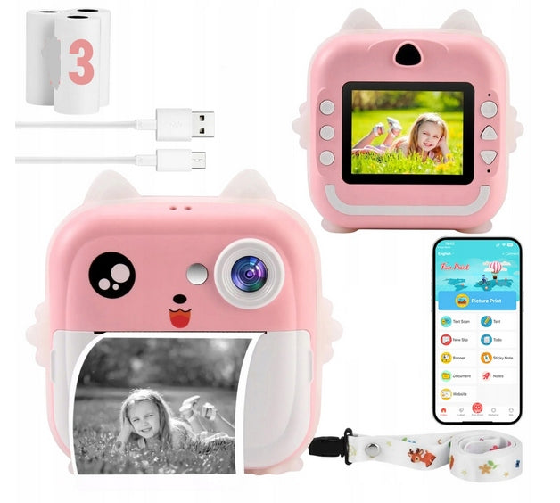 PRINTER INSTANT CAMERA + 8 ROLLS FREEBIE Packaging status original