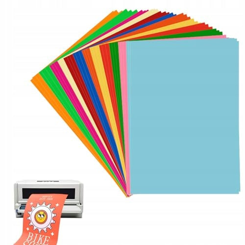 PRINTER PAPER LABEL STICKERS SELF ADHESIVE 48 SHEETS COLOR Manufacturer code Bez marki
