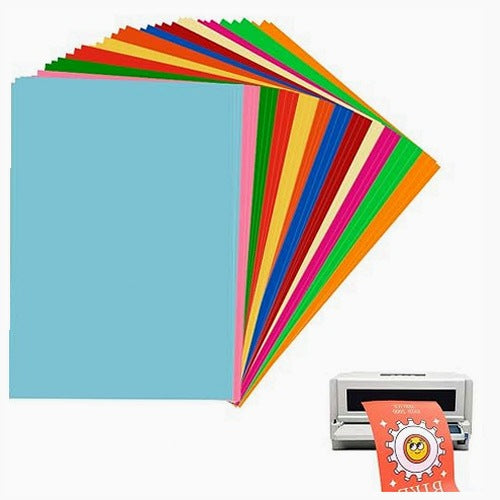PRINTER PAPER STICKERS SELF ADHESIVE COLOR LABELS 48 SHEETS
