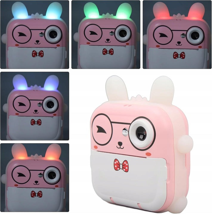 PRINTER THERMAL INSTANT CAMERA RABBIT 10 ROLLS TURQUOISE Brand Chiny