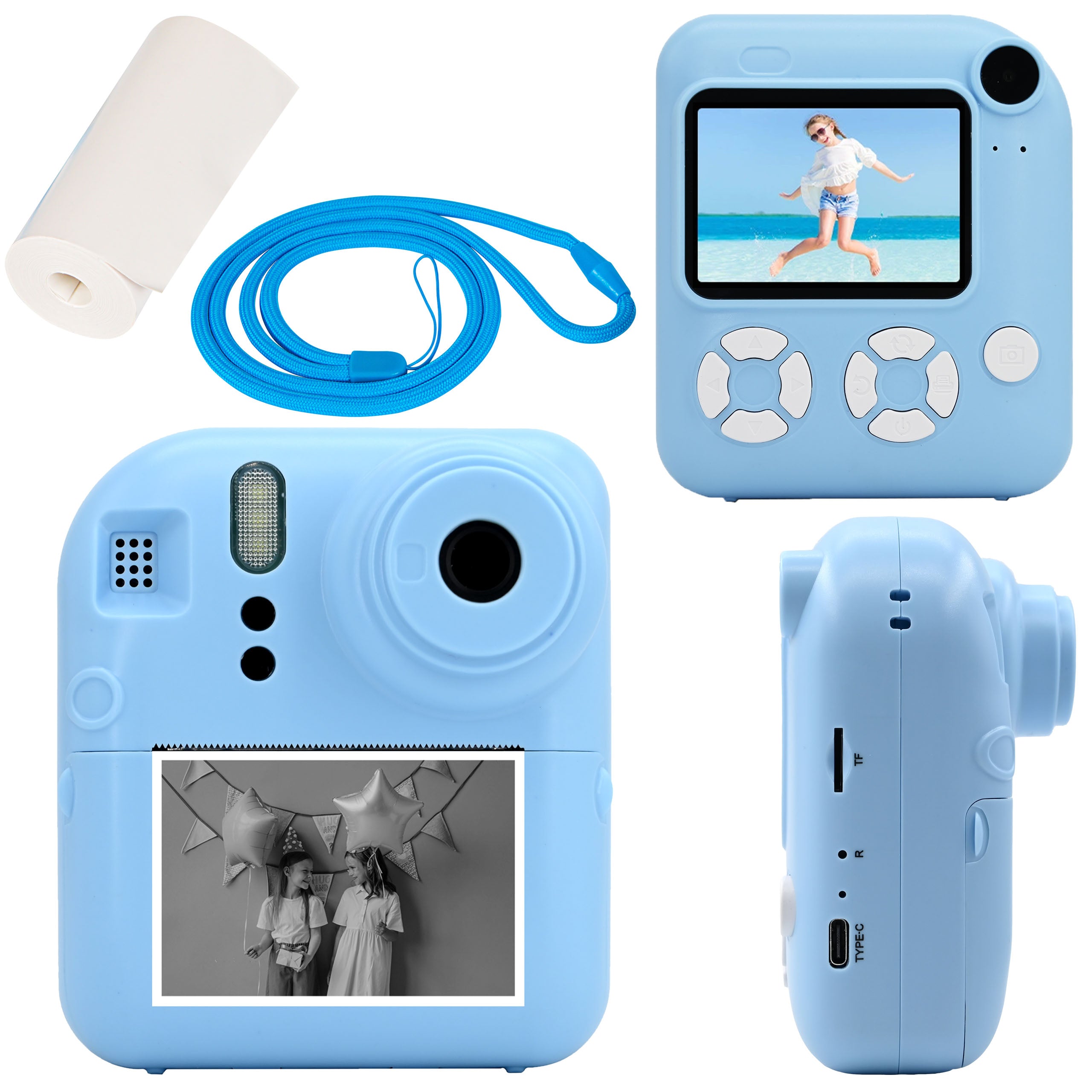 PRINTUŚ INSTANT CAMERA FOR CHILDREN FHD MINI PRINTER 10 PIECES ROLLS