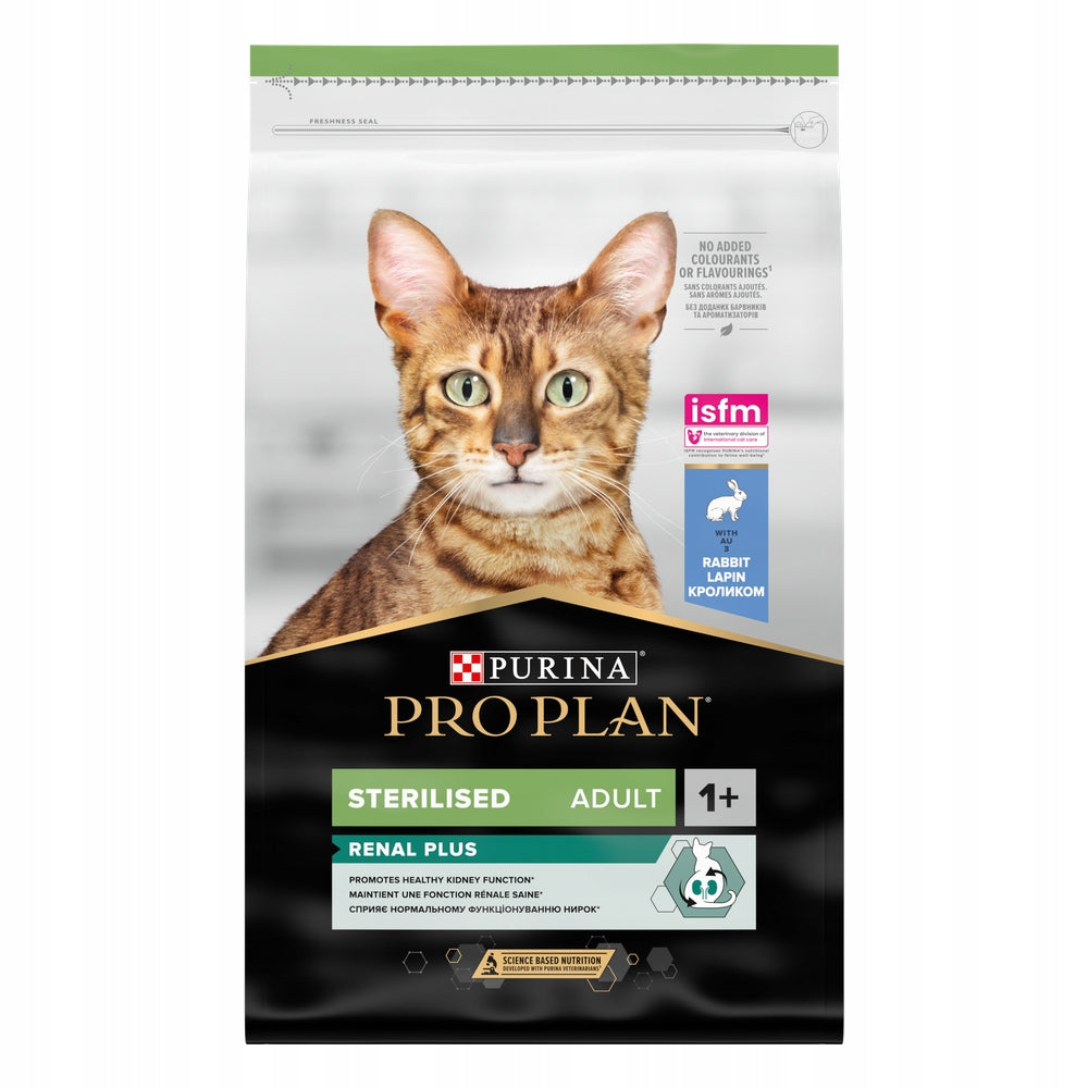 PRO PLAN Sterilised Renal Cat Food Rich in Rabbit 10 kg
