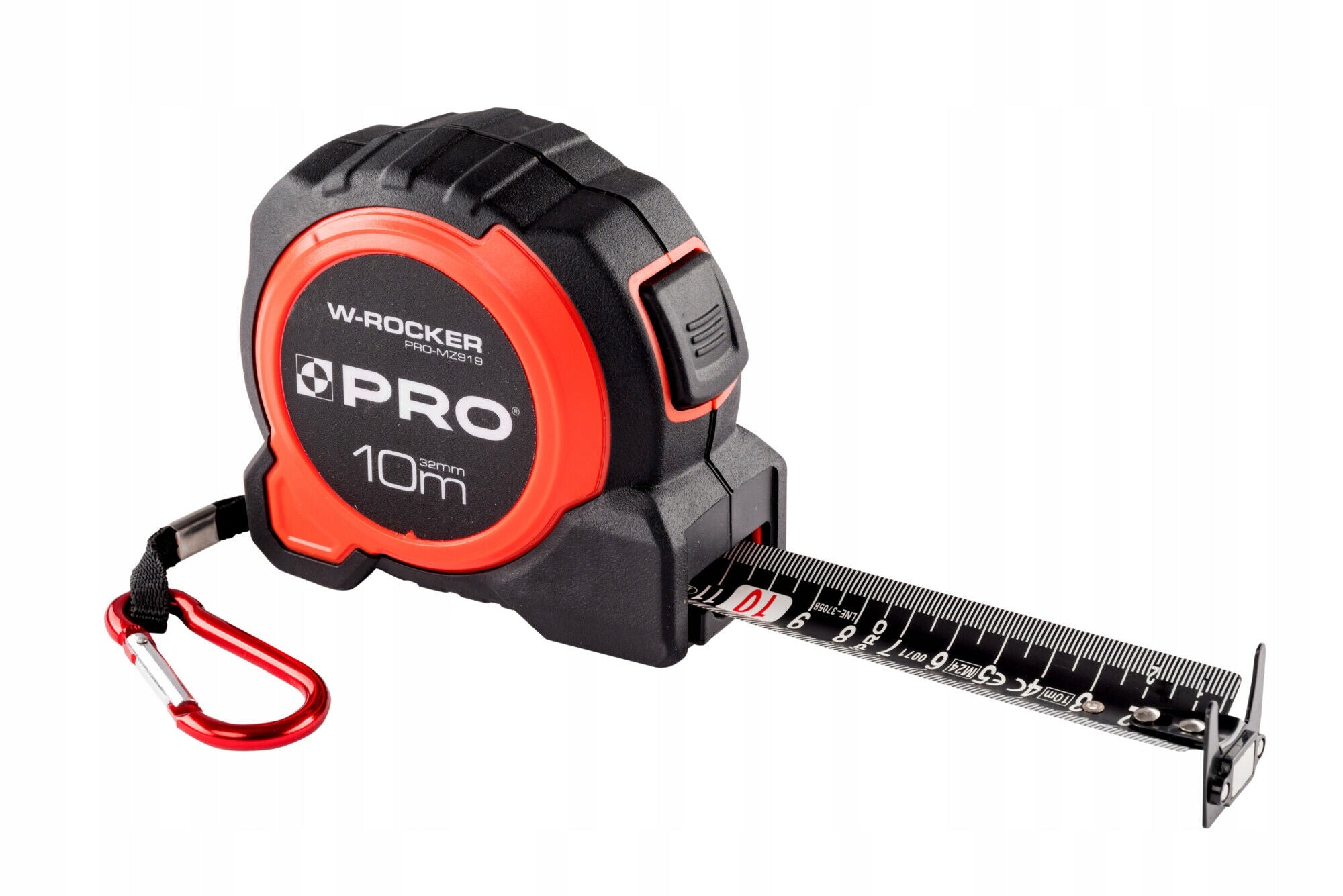 PRO W-ROCKER 10 m x 32 mm SUPER DURABLE RETRACTABLE MEASURE 10mb