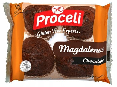 PROCELI Chocolate magdalenas cupcakes BEZGL. 180 g