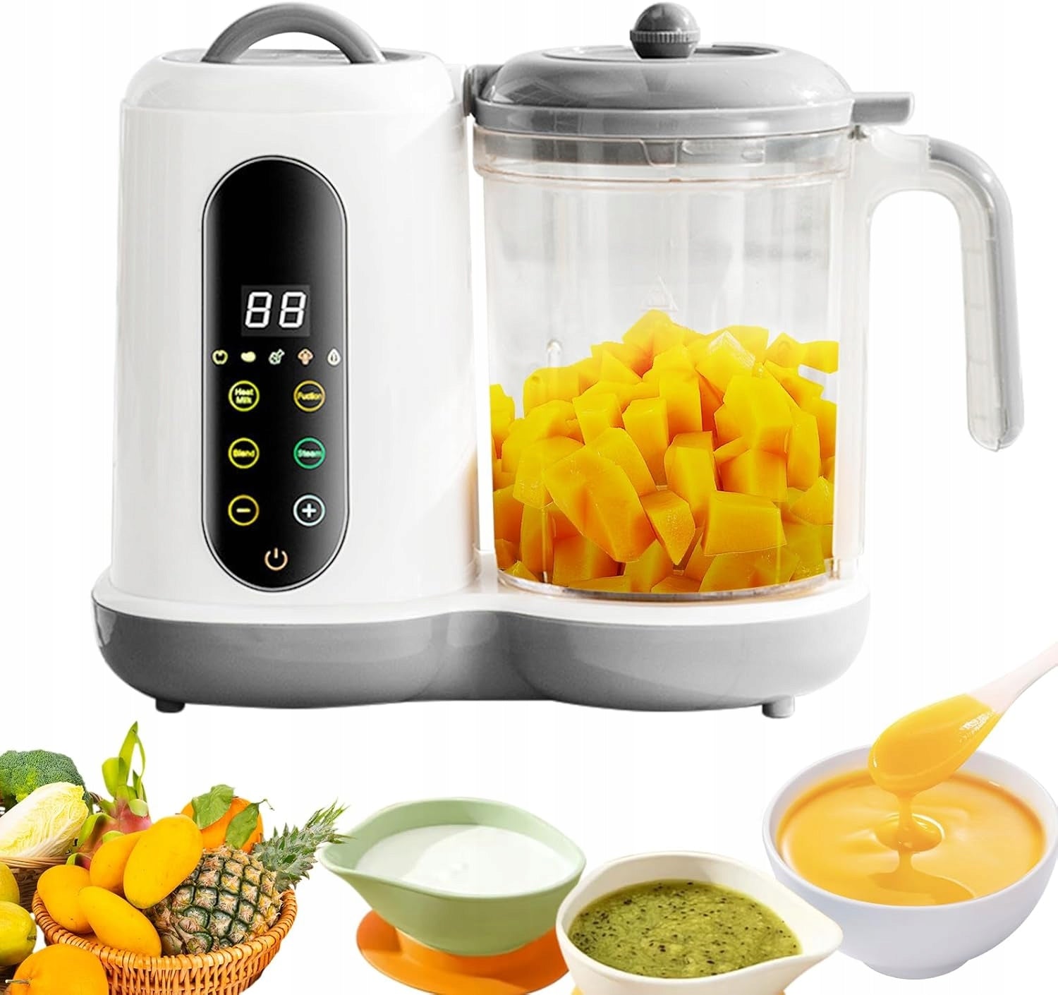 PROCESSOR STEAMER FOR BABY MEALS 400ML 4IN1 MIXING