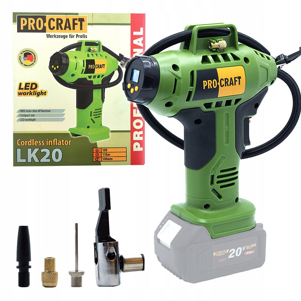 PROCRAFT Compressor battery compressor electric pump 20V BODY LK20