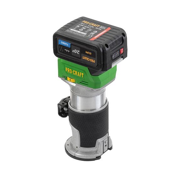 PROCRAFT Cordless manual milling machine 20V 1x4,0Ah 6,8 mm POB24-1B-F Manufacturer code POB24