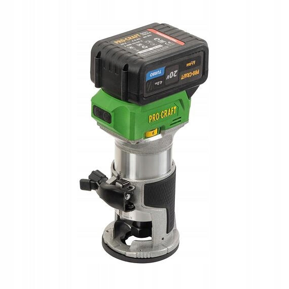 PROCRAFT Cordless manual milling machine 20V 1x4,0Ah 6,8 mm POB24-1B-F Packaging status original