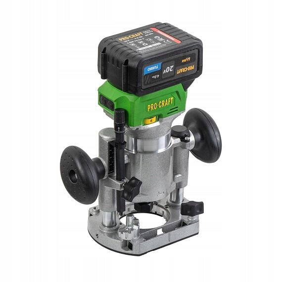 PROCRAFT Cordless manual milling machine 20V 1x4,0Ah 6,8 mm POB24-1B-F