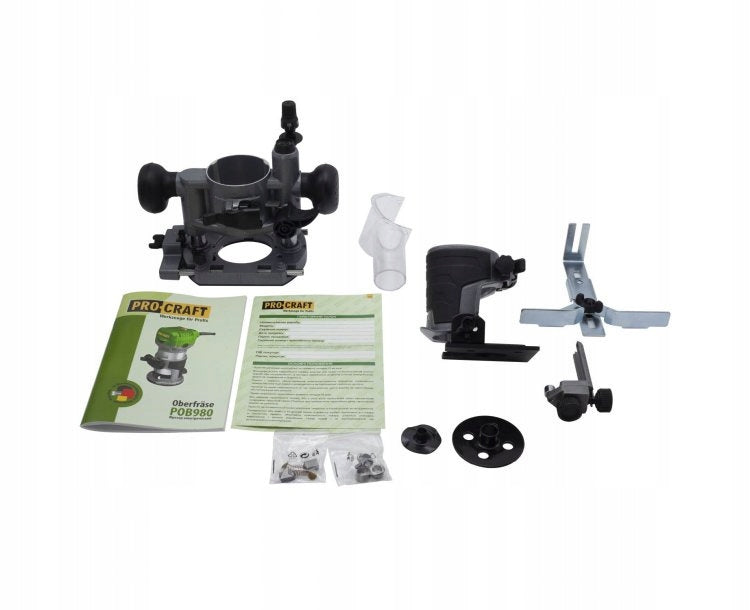 PROCRAFT Network edge milling machine 6/8 mm 710W speed control POB980 Brand Procraft