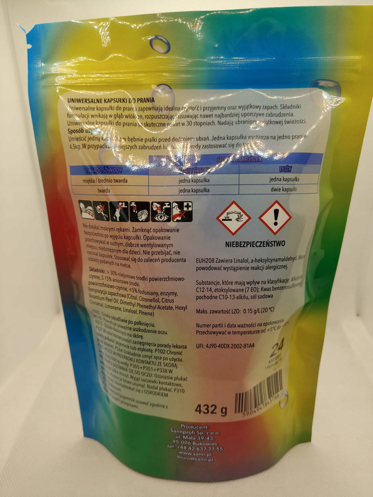 PRODO Coloured Fabric Washing Capsules 72 Pack - SET OF 3 x 24 Manufacturer code sann