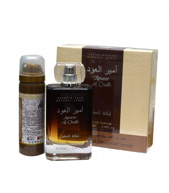 PRODUCT LATTAFA AMEER AL OUDH 100ML EDP +50ML DEODORANT SPRAY Manufacturer code M02-0501741