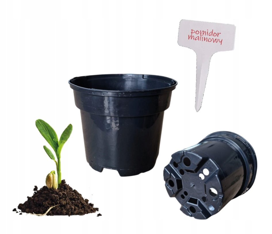 PRODUCTION FLOWER POT ROUND 13cm SEEDLINGS GROWING PLAQUE FREEBIE