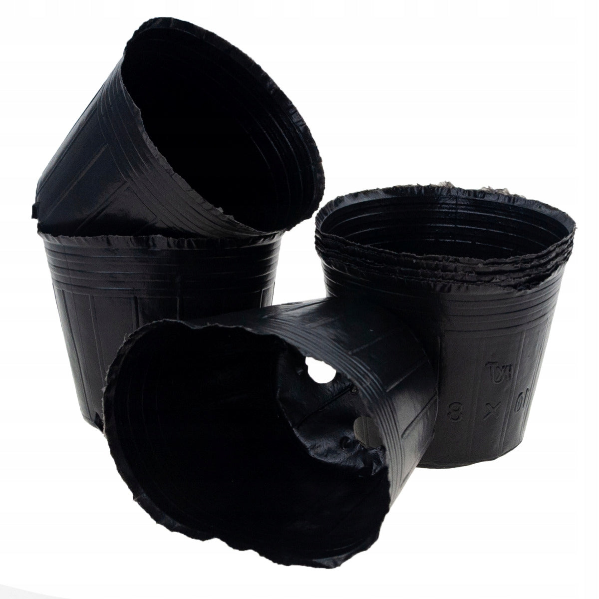 PRODUCTION POTS P9 100pcs FOR SEEDLING CROPS 9x8,5cm+10xmarkers Product height 8.5 cm