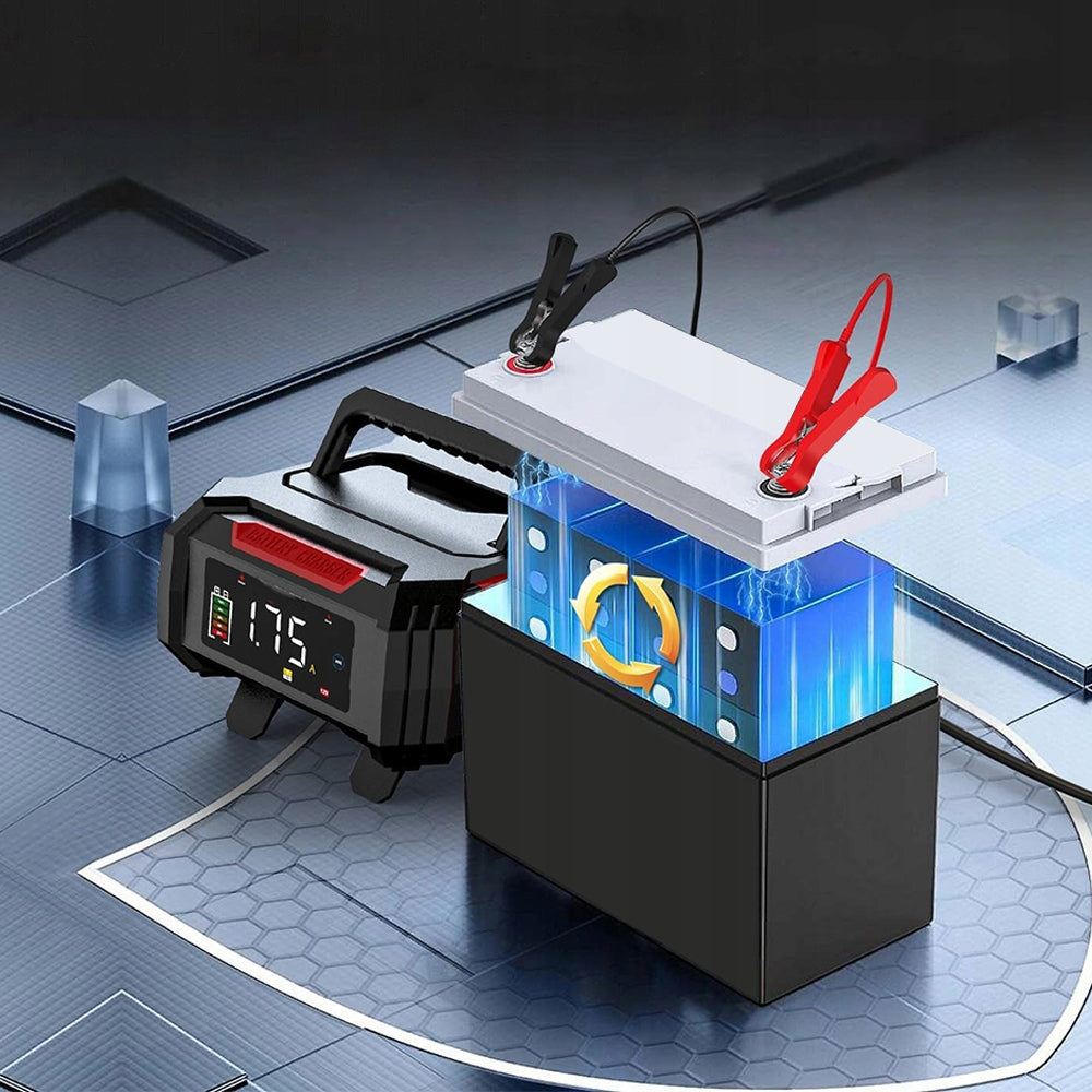 PROFESSIONAL 12V 24V CHARGER FOR CAR BATTERIES Maximum amperage 15 A