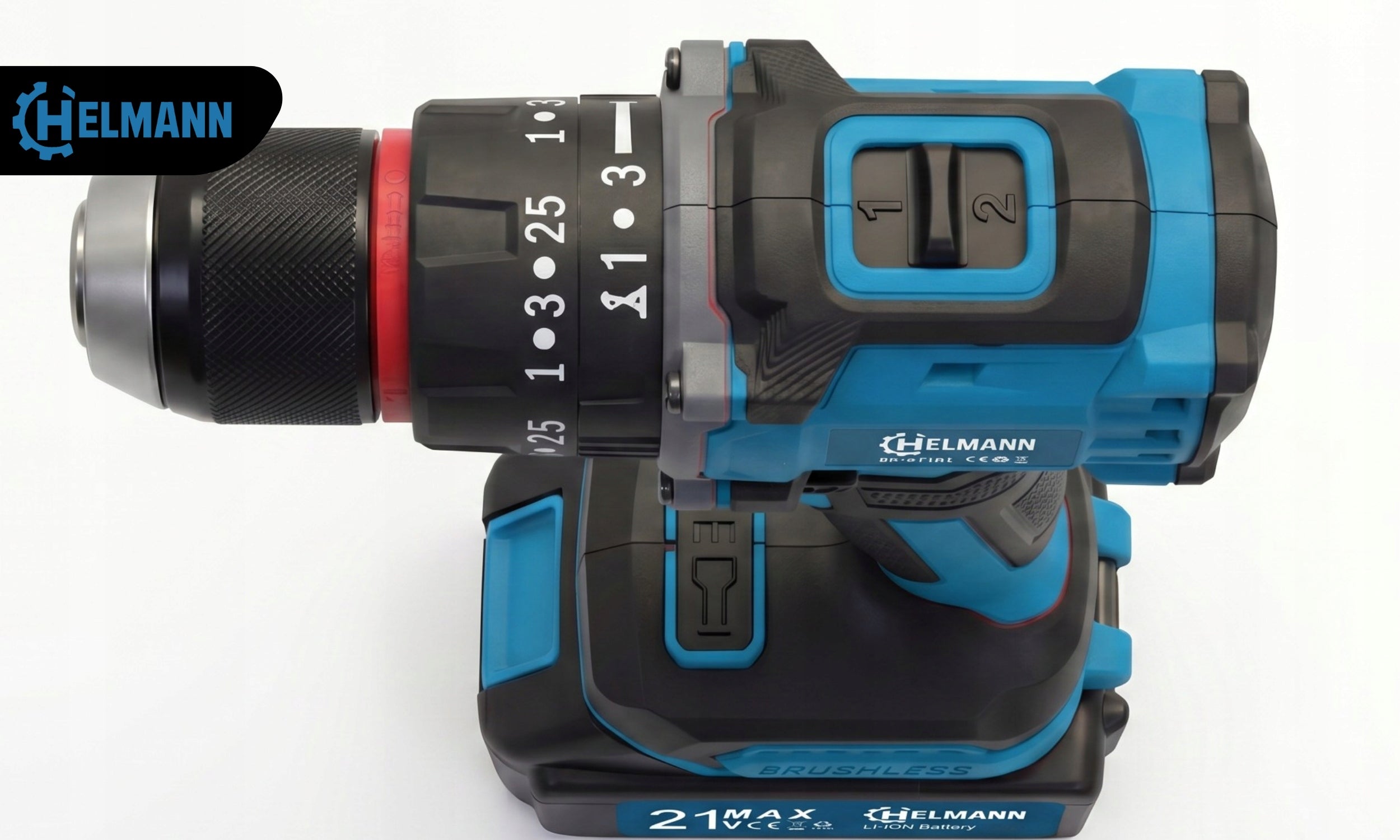 PROFESSIONAL 2AKU 4Ah 21V CORDLESS DRILL DRIVER IMPACT STRONG Motor type brushless motor