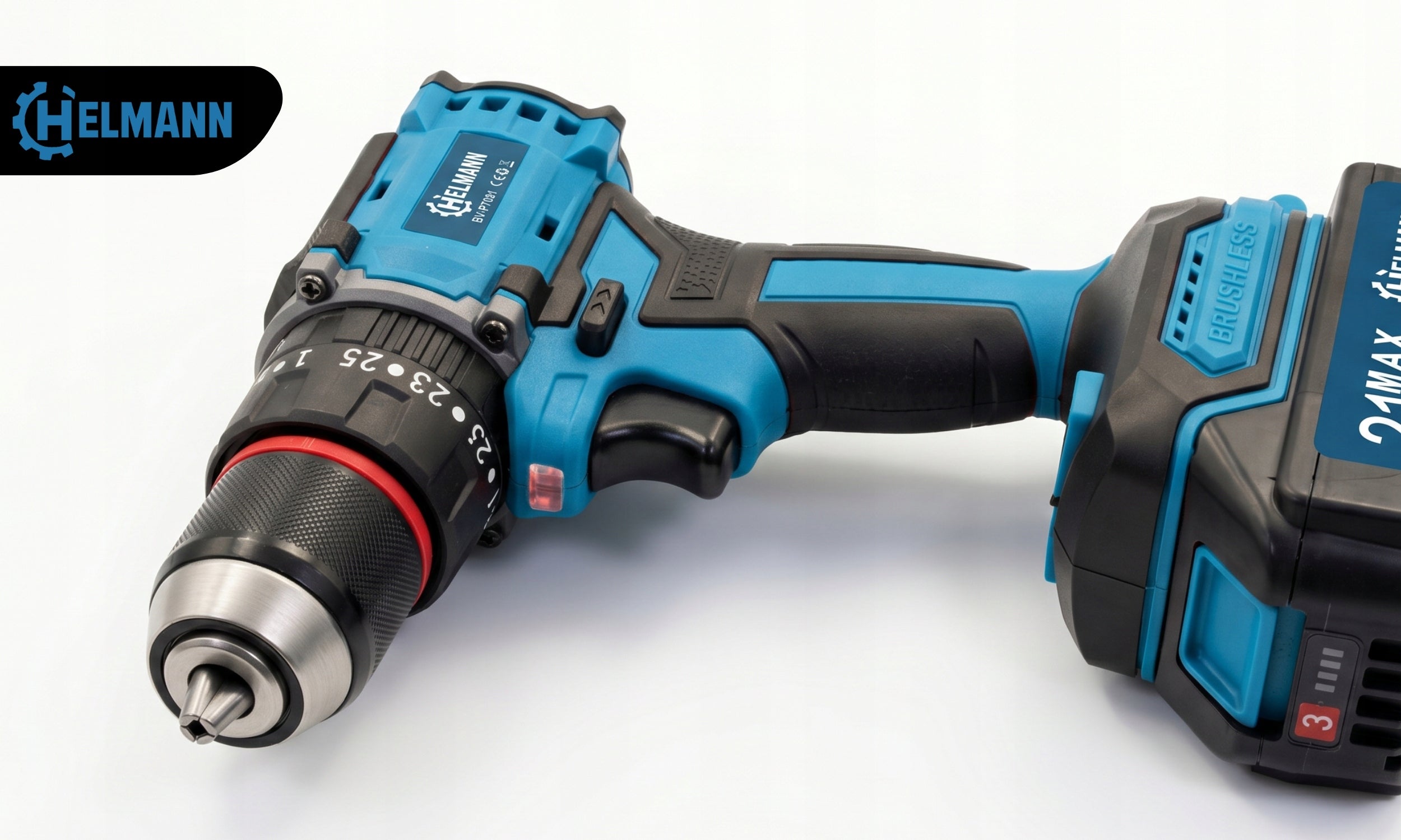 PROFESSIONAL 2AKU 4Ah 21V CORDLESS DRILL DRIVER IMPACT STRONG Power supply rechargeable battery