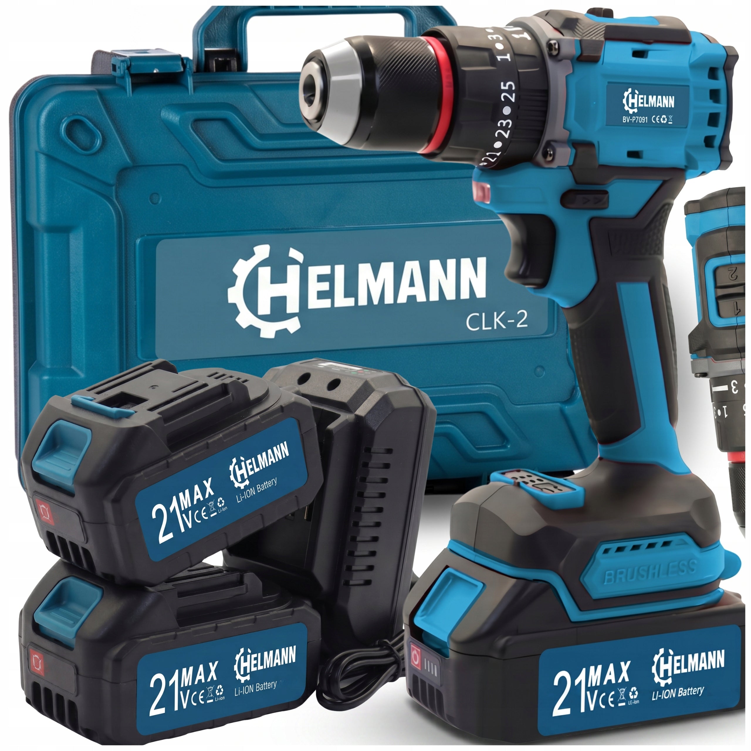 PROFESSIONAL 2AKU 4Ah 21V CORDLESS DRILL DRIVER IMPACT STRONG