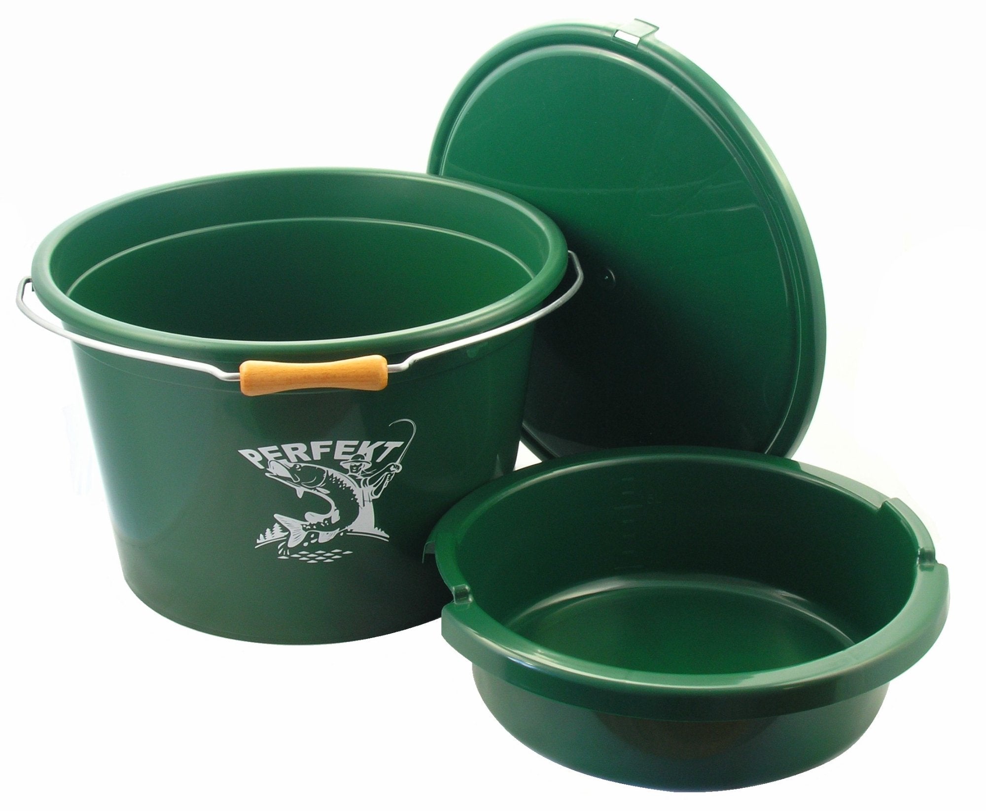 PROFESSIONAL BAIT BUCKET PERFEKT WITH MEASURING CUP 25L + BOWL 8L + LID EAN (GTIN) 6931772150621