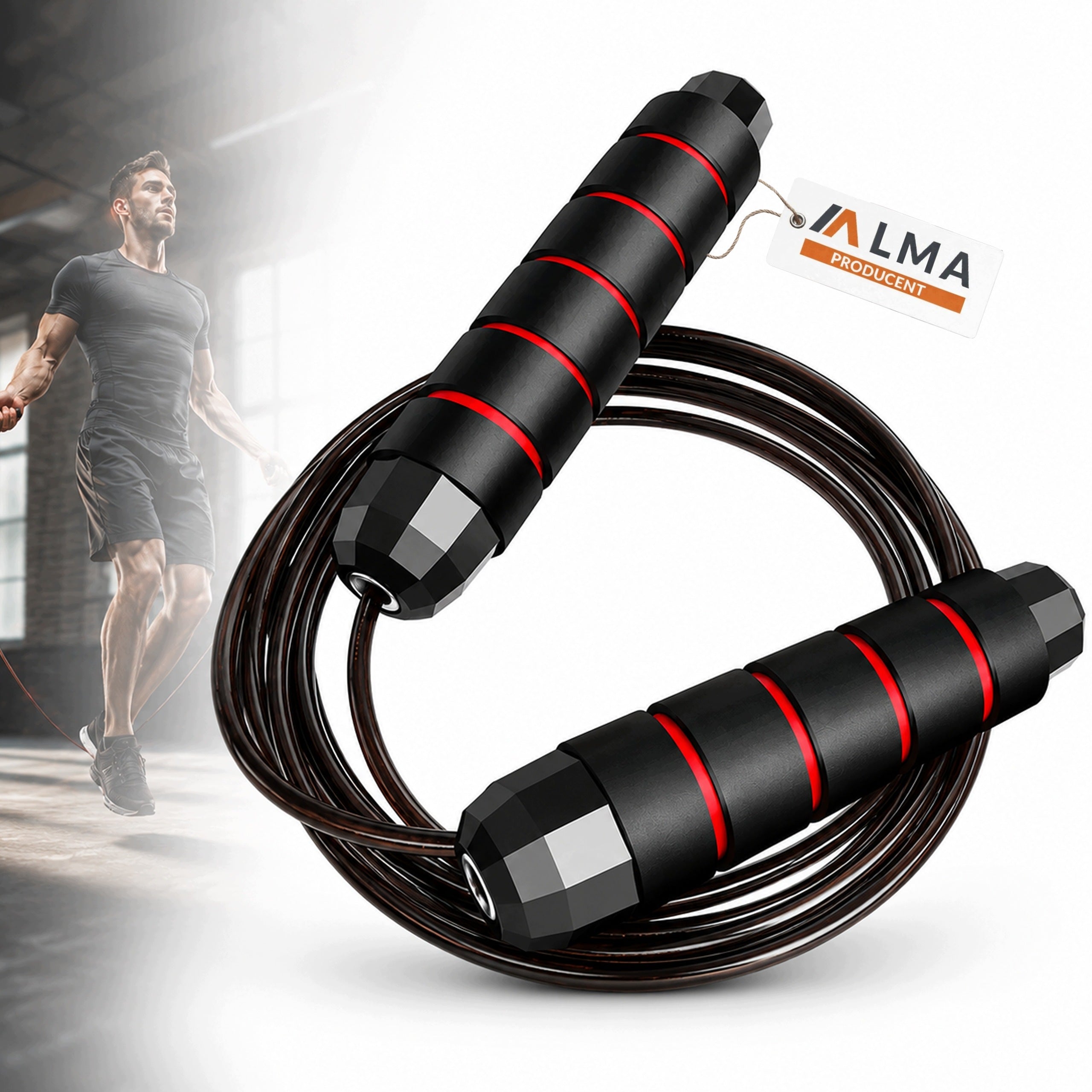 PROFESSIONAL BOXING JUMP ROPE FITNESS WITH BEARINGS AND ADJUSTMENT 270cm JUMP