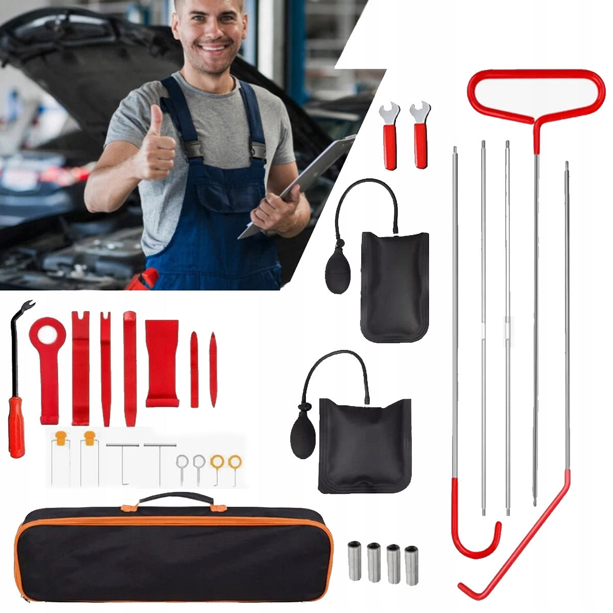 PROFESSIONAL CAR DOOR EMERGENCY OPENING TOOL KIT