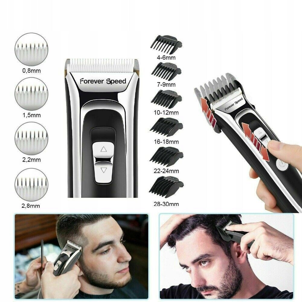 PROFESSIONAL CORDLESS CLIPPER CERAMIC AND TITANIUM LCD EAN (GTIN) 6977225780311