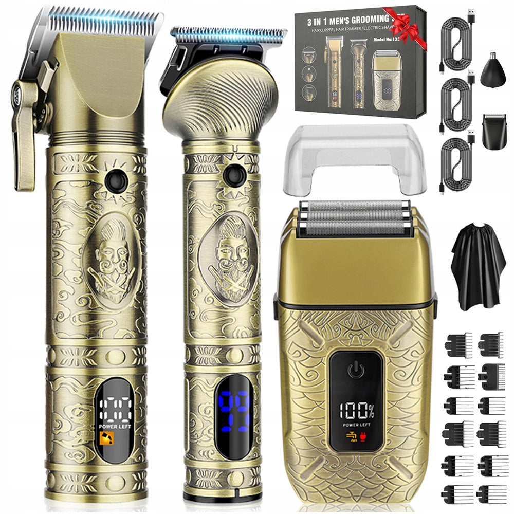 PROFESSIONAL CORDLESS HAIR CLIPPER SET - LOW P
