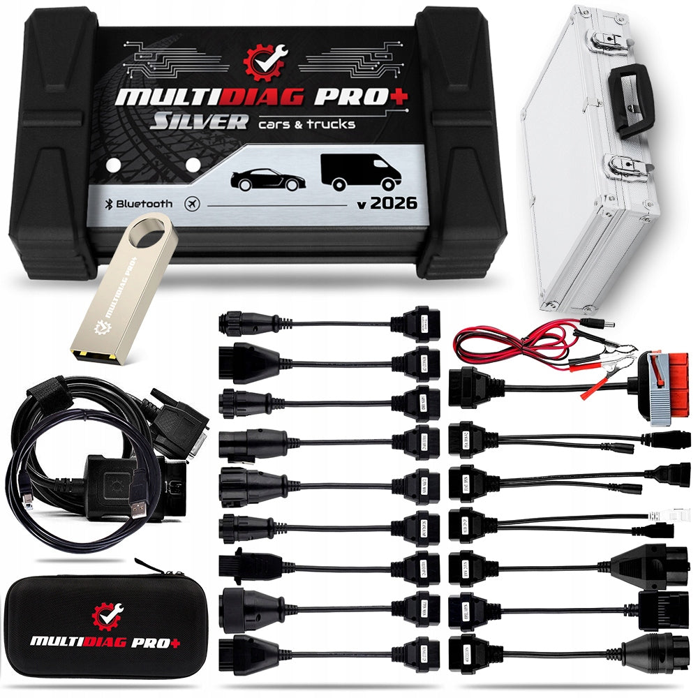 PROFESSIONAL DIAGNOSTIC TESTER UNIVERSAL OBD 2 MULTIDIAG PRO+ SILVER