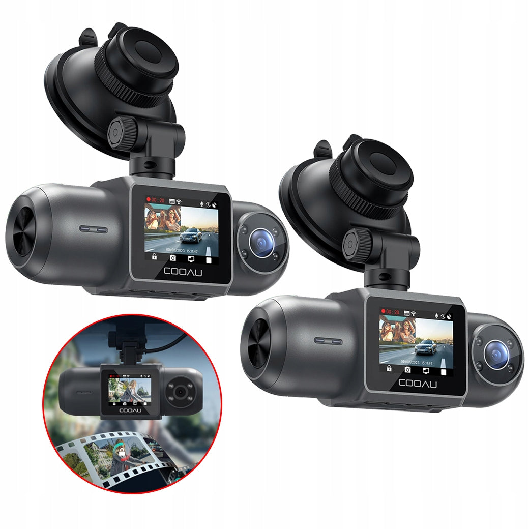 PROFESSIONAL DRIVING RECORDER 4K WIFI GPS REARVIEW CAMERA 2PCS SET APP