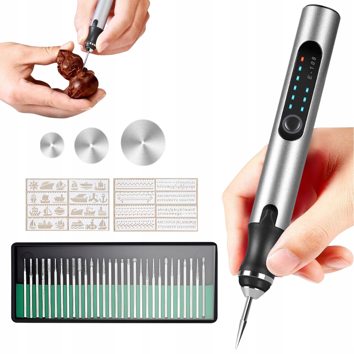 PROFESSIONAL ENGRAVING PEN HAS 3 SPEEDS SUITABLE FOR METAL