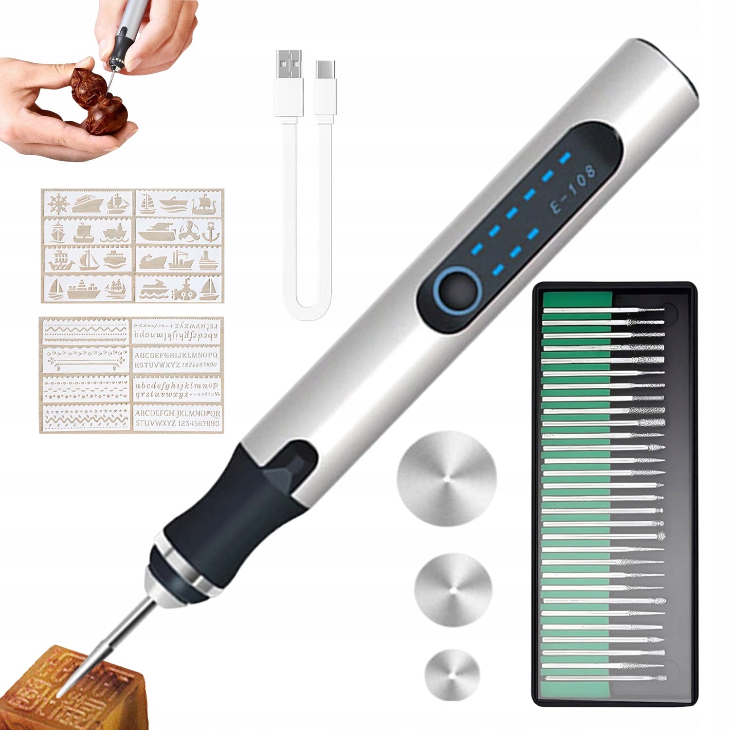 PROFESSIONAL ENGRAVING PEN SMALL POLISHING TOOLS SUIT