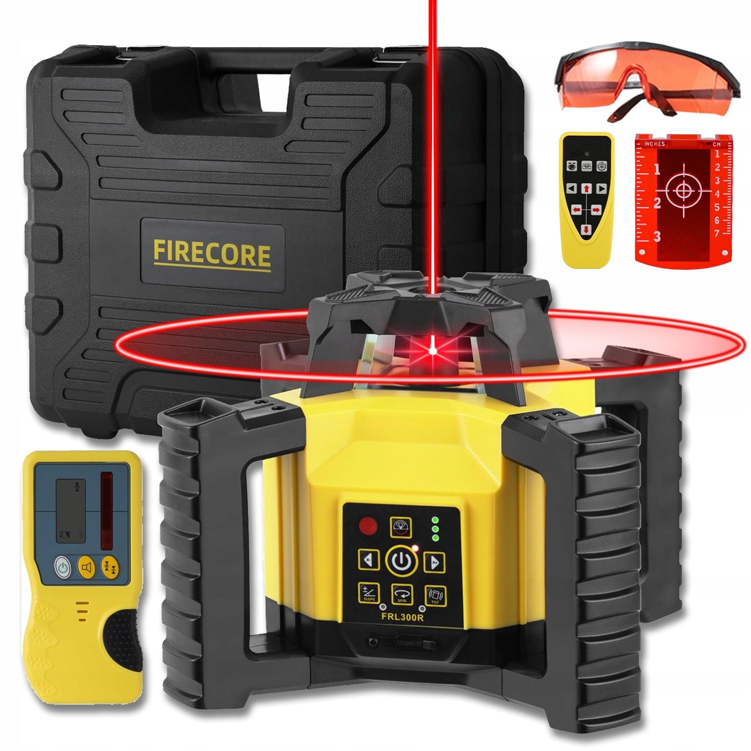 PROFESSIONAL FIRECORE FRL300R ROTARY LASER LEVELER