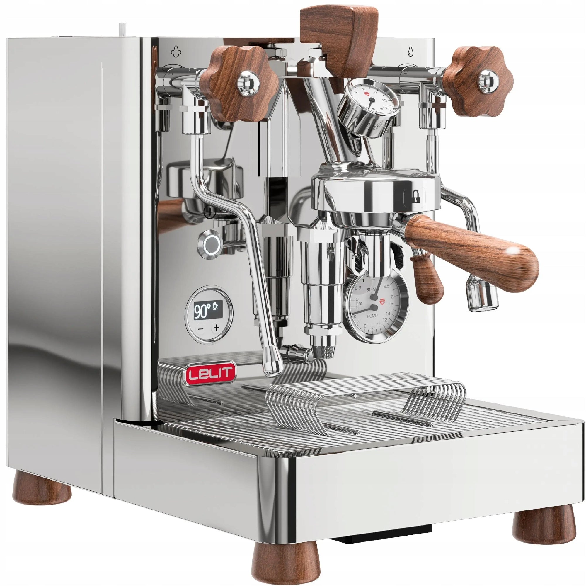 PROFESSIONAL FLASK COFFEE MAKER Lelit Bianca PL162T ITALIAN WOOD