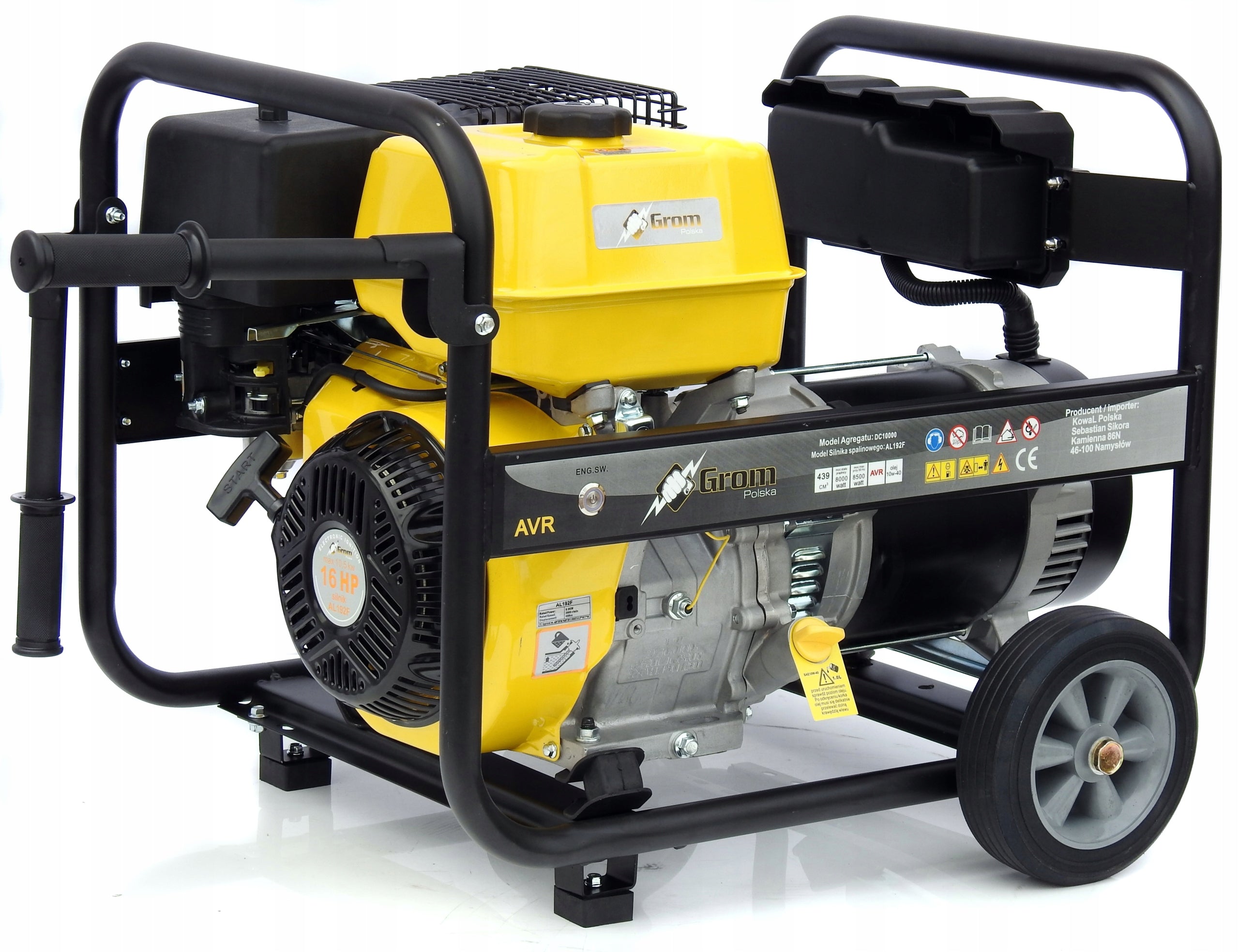 PROFESSIONAL GENERATOR SET 11,8kw AVR+ COPPER STATOR+ROTOR blacksmith Manufacturer code GROM A13
