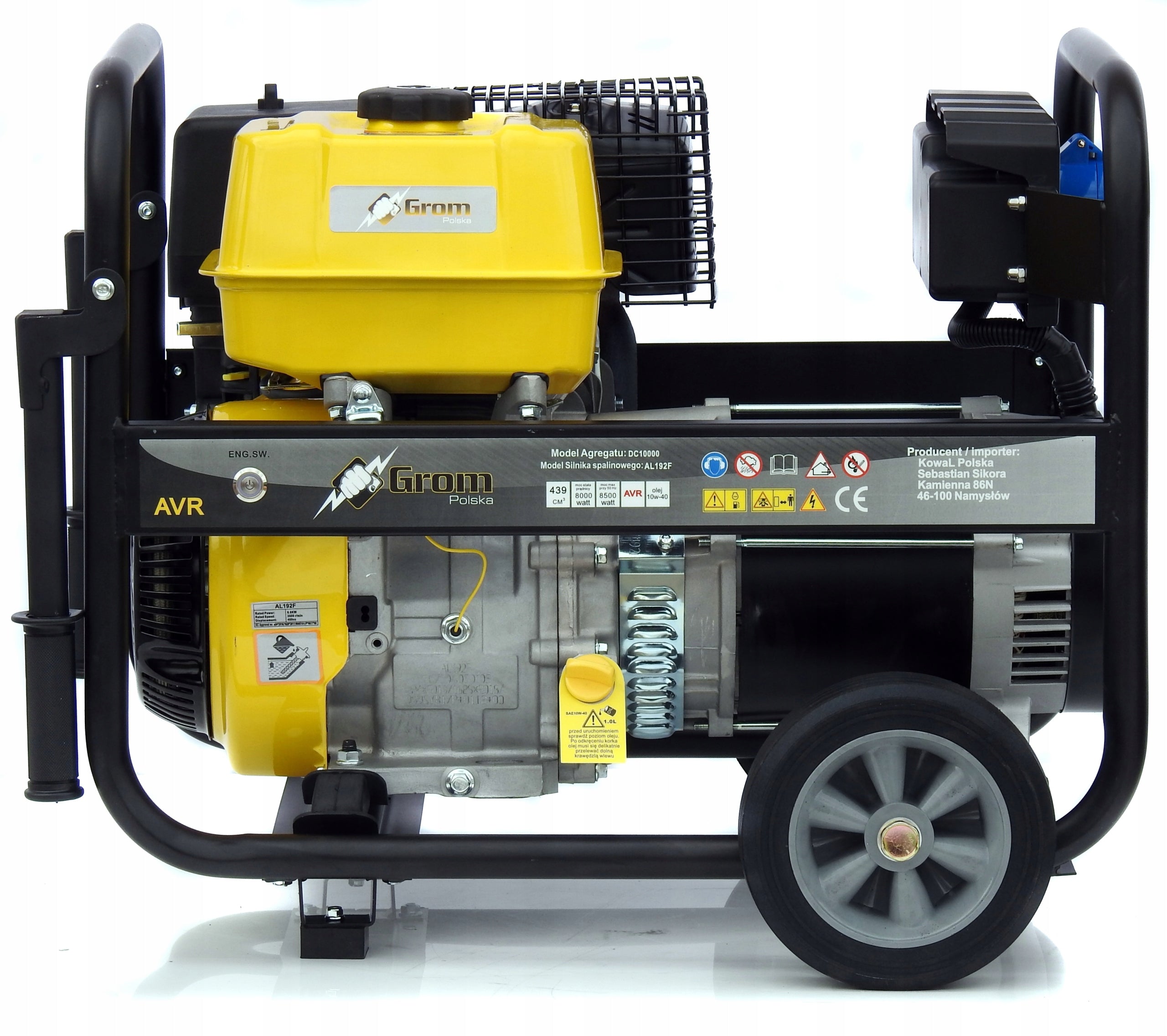 PROFESSIONAL GENERATOR SET 11,8kw AVR COPPER STATOR+ROTOR blacksmith Manufacturer code GROM A14