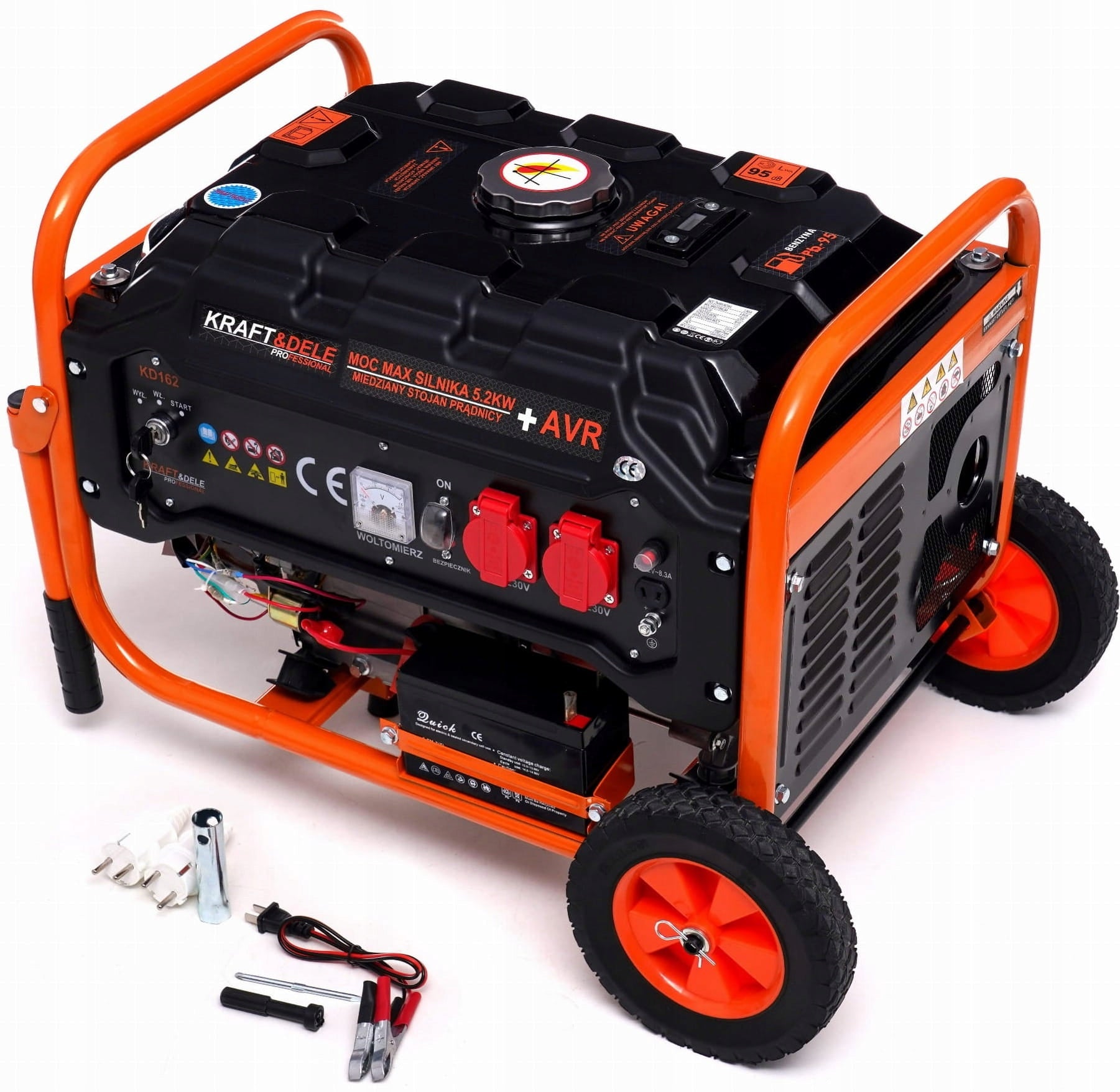 PROFESSIONAL GENERATOR SET 5,2kW ELE-START AVR+ COPPER STATOR KD162 Brand Kraft&Dele