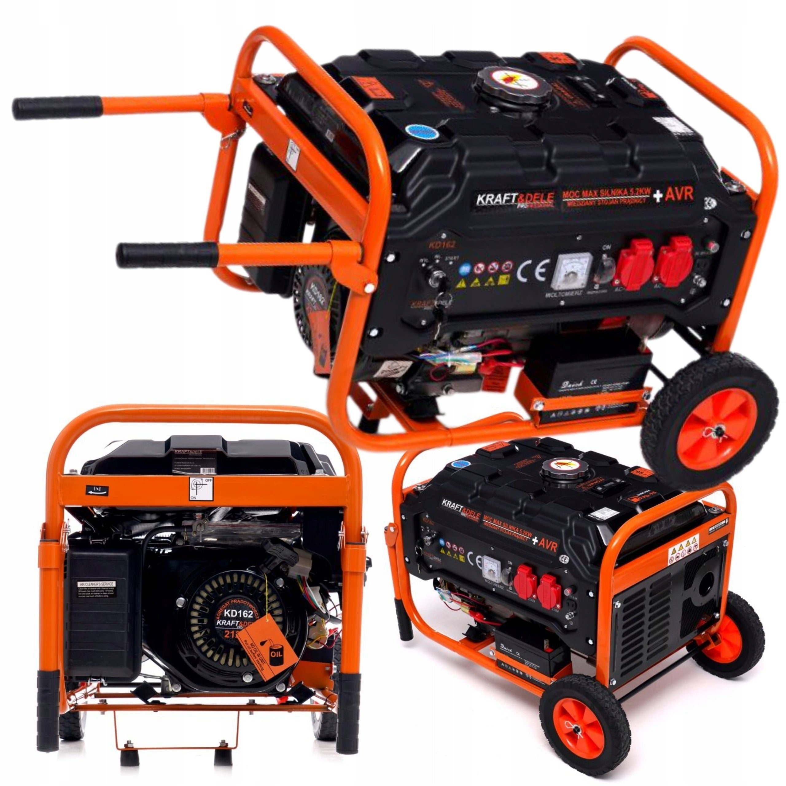 PROFESSIONAL GENERATOR SET 5,2kW ELE-START AVR+ COPPER STATOR KD162