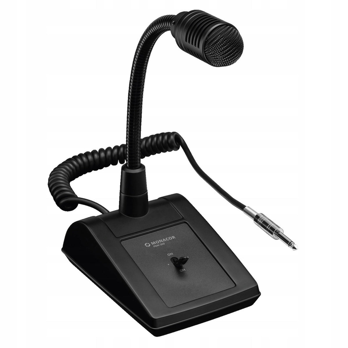 PROFESSIONAL GOOSENECK DESKTOP MICROPHONE MONACOR PDM-300 JACK PLUG